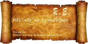 Révész Erzsébet névjegykártya