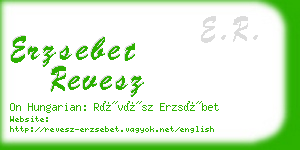 erzsebet revesz business card